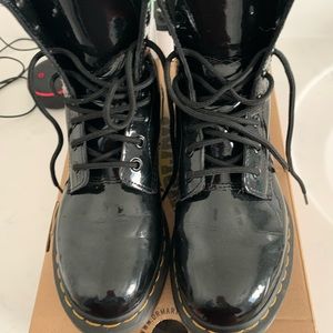 Dr. Martens Patent Leather Womens Boots